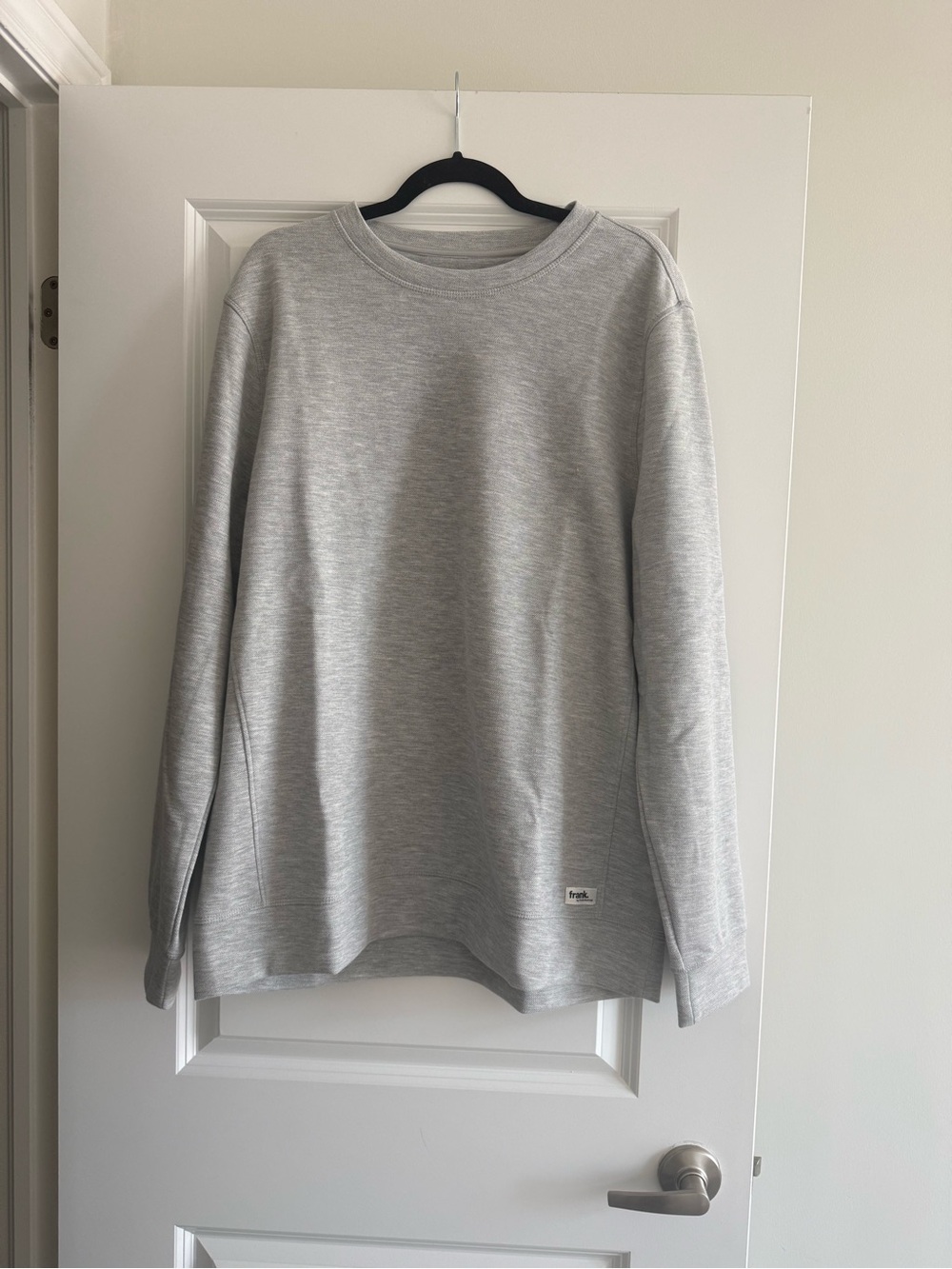 Men's Frank and Oak Light Gray Crewneck Sweatshirt